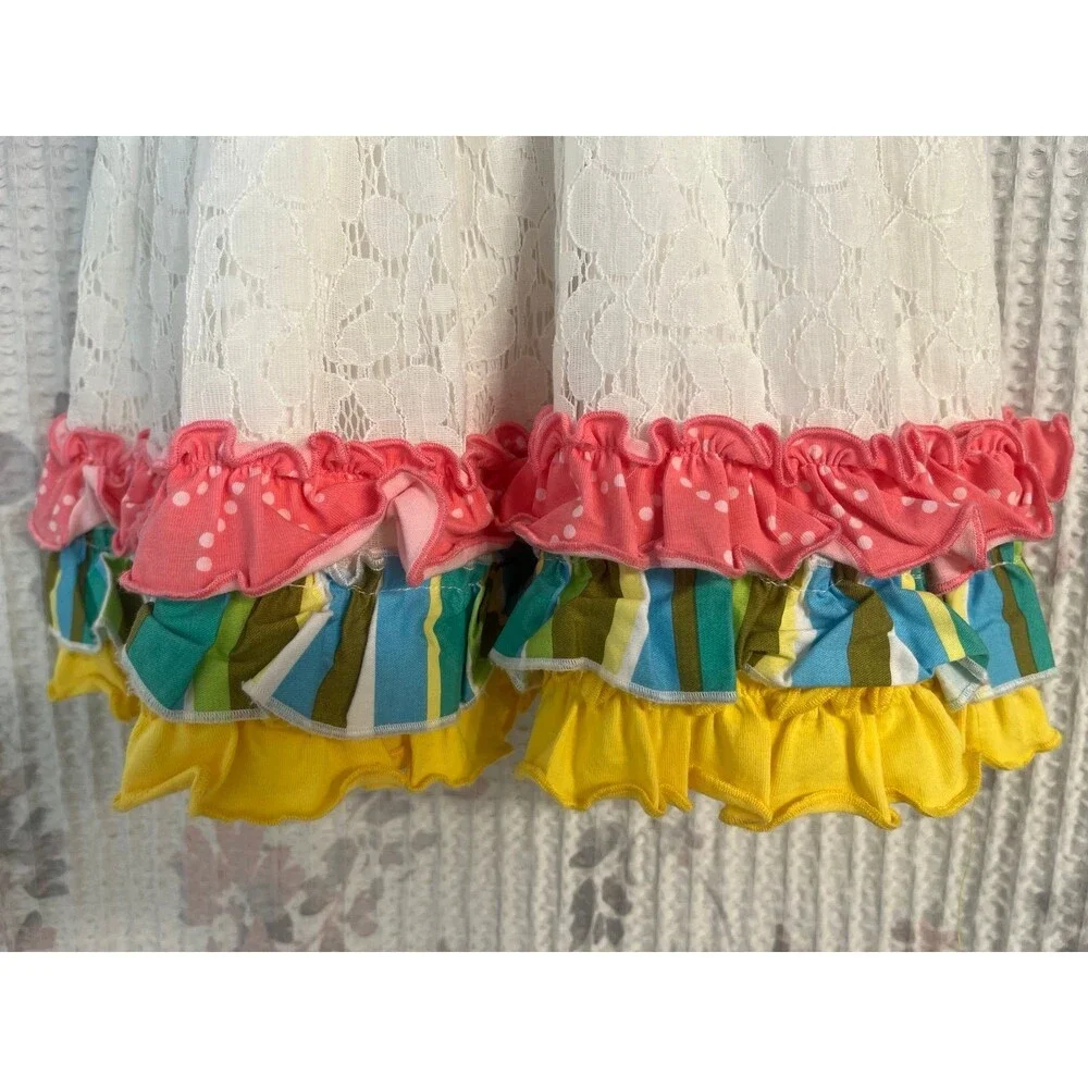 Adora-Bay Ruffled Patchwork Dress 2T - Picture 3 of 8